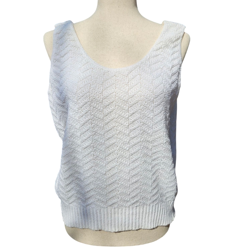 Vintage Fortune Knits USA Sleeveless Sweater Vest - Approx. Size L